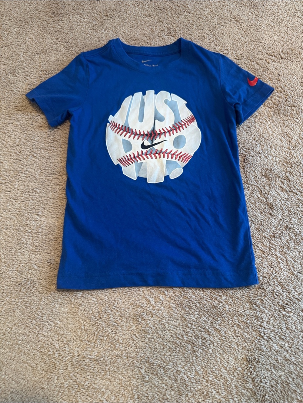 Nike Kids Short Sleeve Logo Tees in Black, Blue, Gray & Yellow - Picture 4 of 7
